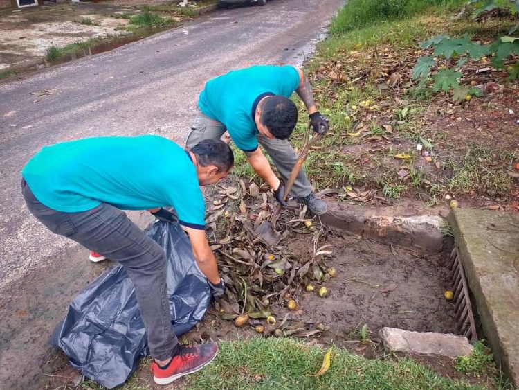 El intendente Jofré supervisó trabajos en los canales de desagüe
