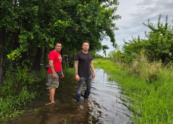 Marcelo Ocampo asistió a familias afectadas por el temporal