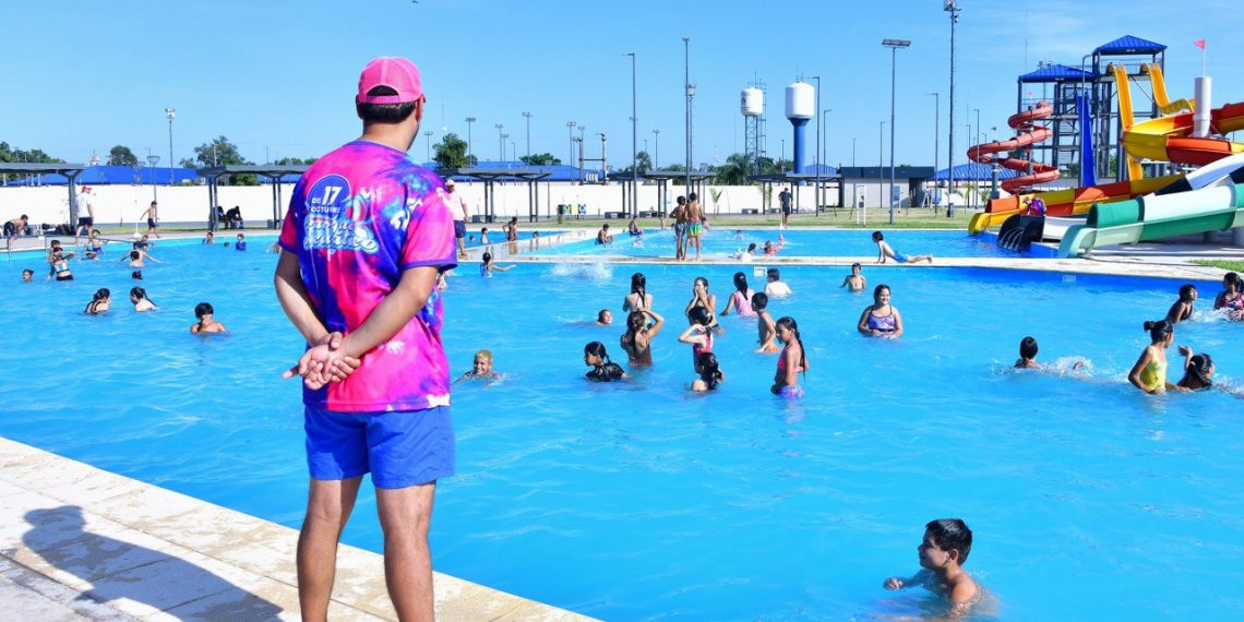 Habilitaron la colonia de vacaciones en el “Parque Acuático 17 de Octubre”
