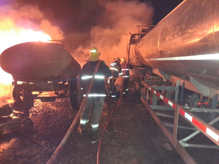 Incendio y explosión en el predio de estación de servicios dejó una persona con el 80% del cuerpo quemado