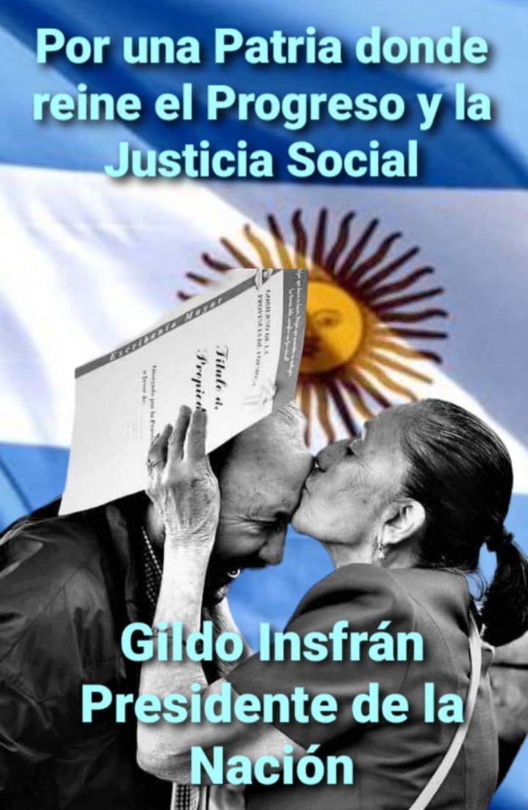 Comunicador social propone a Gildo como Presidente de la Nación