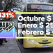 El boleto urbano subió, de octubre a febrero, el 431 % y CdS pidió otro aumento