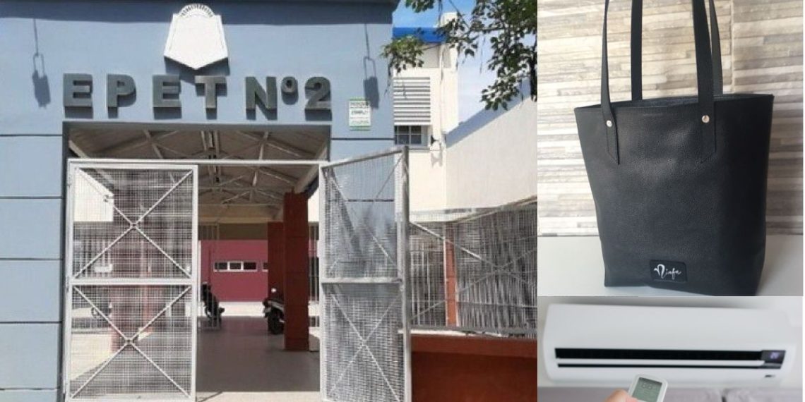 Alumnos de la EPET 2 venden rifas para comprar un aire acondicionado para el aula