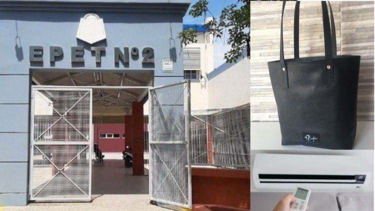 Alumnos de la EPET 2 venden rifas para comprar un aire acondicionado para el aula