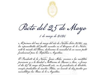 Milei convoca a los gobernadores: qué dice el «Pacto del 25 de Mayo»