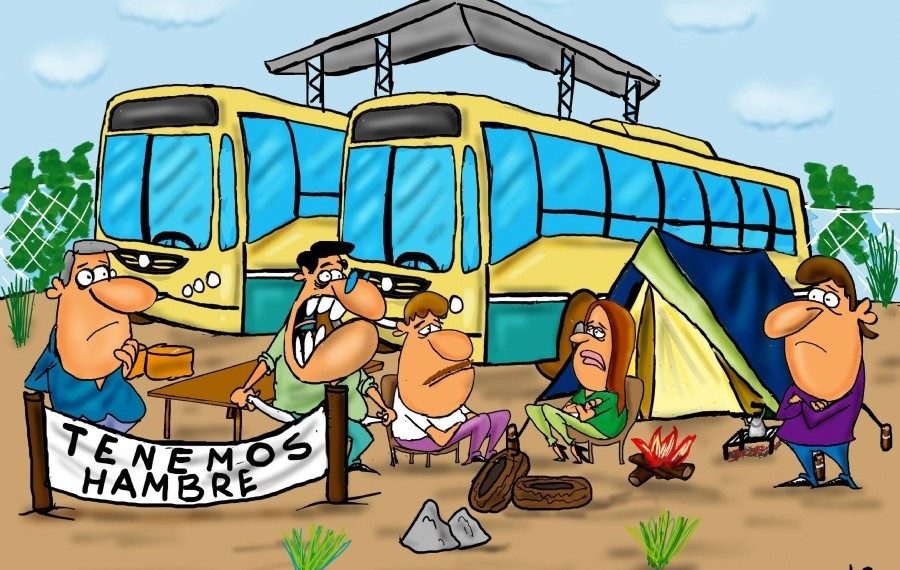 Colectivos: La UTA se plantó y toma la empresa, antes de salir a trabajar quieren que CdS le pague salarios adeudados