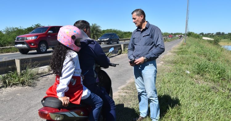 Padilla recorrió el Puente Blanco; la semana que viene comenzarían reparaciones
