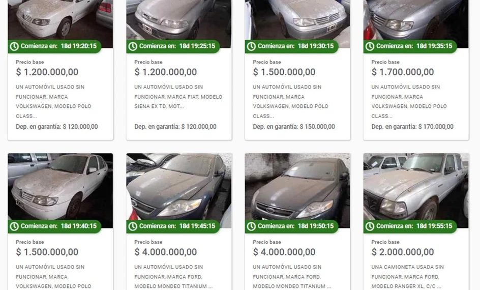 AFIP subastará parte de su flota oficial de vehículos