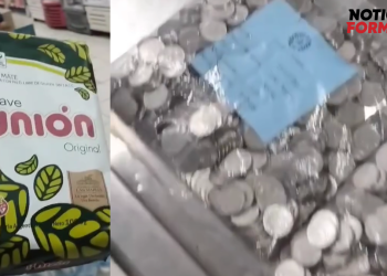 Pagó un kilo de yerba con mil monedas de $5 (video)