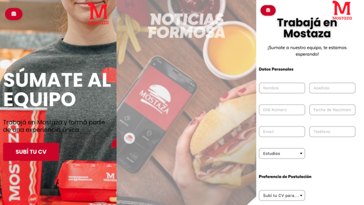 Mostaza actualizó sistema para subir currículum, ahora con video. El anterior no funcionaba