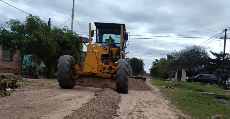 Fuerte intervención en bacheo, higiene urbana y mantenimiento de desagües pluviales