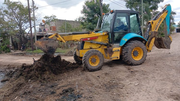 Fuerte intervención en bacheo, higiene urbana y mantenimiento de desagües pluviales