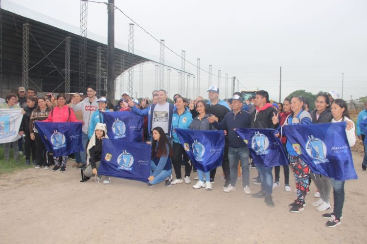 Marcelo Sosa realizó trabajos de perfilado de calles en el Circuito Cinco