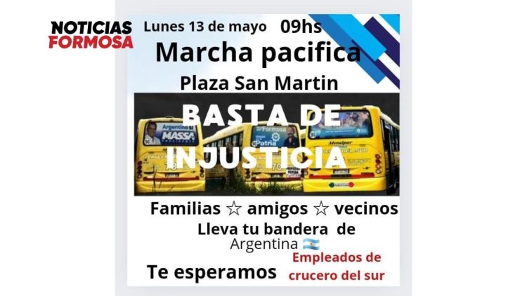 «Cansados de los gremios y autoridades», choferes de CdS y familiares convocan a una «marcha pacífica» para el lunes