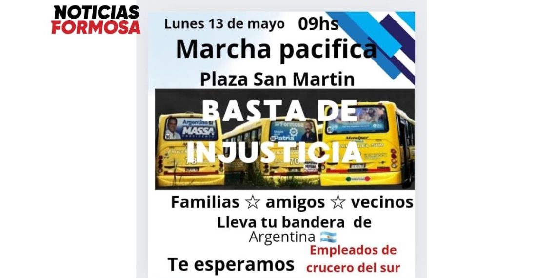 «Cansados de los gremios y autoridades», choferes de CdS y familiares convocan a una «marcha pacífica» para el lunes