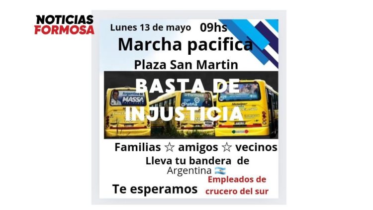 «Cansados de los gremios y autoridades», choferes de CdS y familiares convocan a una «marcha pacífica» para el lunes