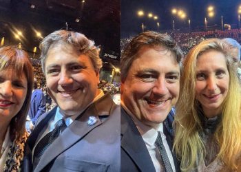 Paoltroni estuvo presente en el acto de Milei Luna Park y se mostró optimista respecto al futuro