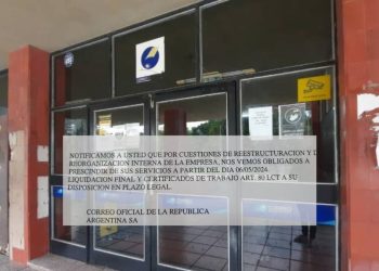 Empleados del Correo recibieron telegrama de despido