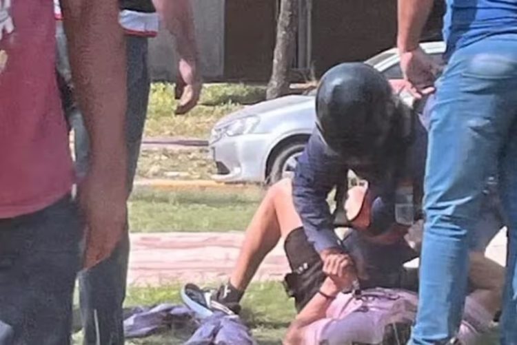 El joven del “fuck you” a Insfrán recuperó su moto y tubo de gas
