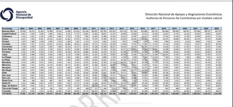 Pensiones por invalidez: en Formosa el 6,7% de la población, casi 50 mil personas, cobra el beneficio