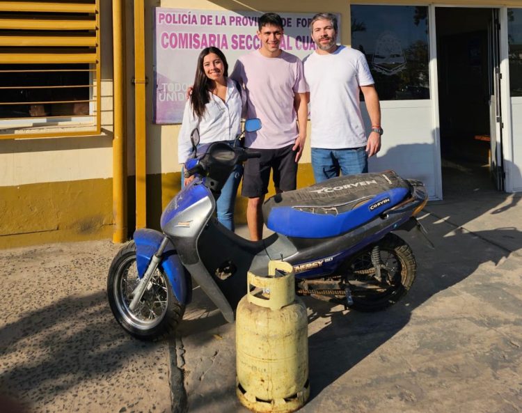El joven del “fuck you” a Insfrán recuperó su moto y tubo de gas