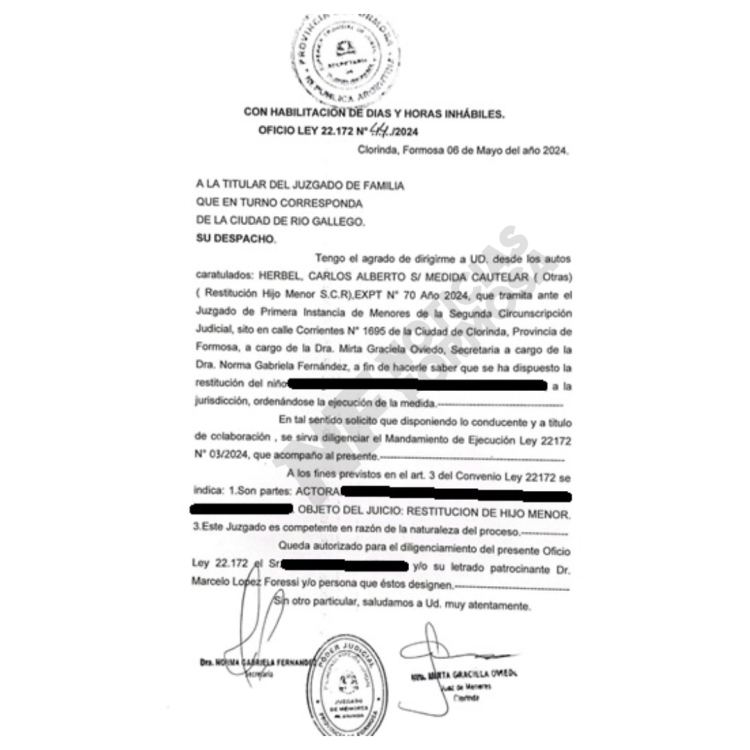 La historia de las disputas por un hijo de 10 años entre los padres, que terminó restituido “legalmente” a su progenitor