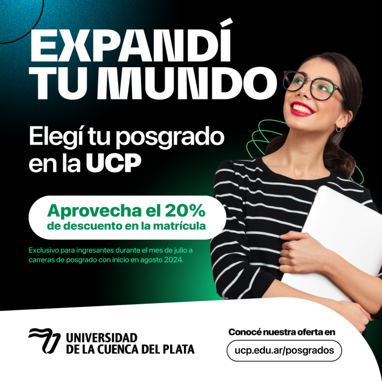 Con importantes descuentos la UCP continúa con sus inscripciones en carreras de grado y posgrado