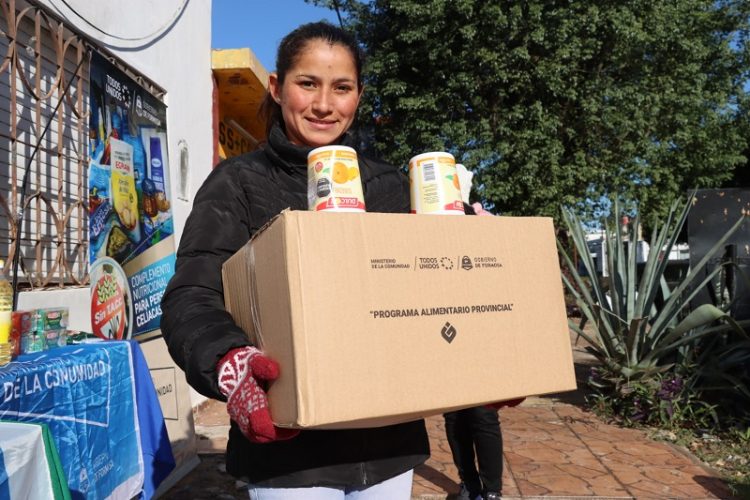 Entregaron cajas alimentarias a celíacos