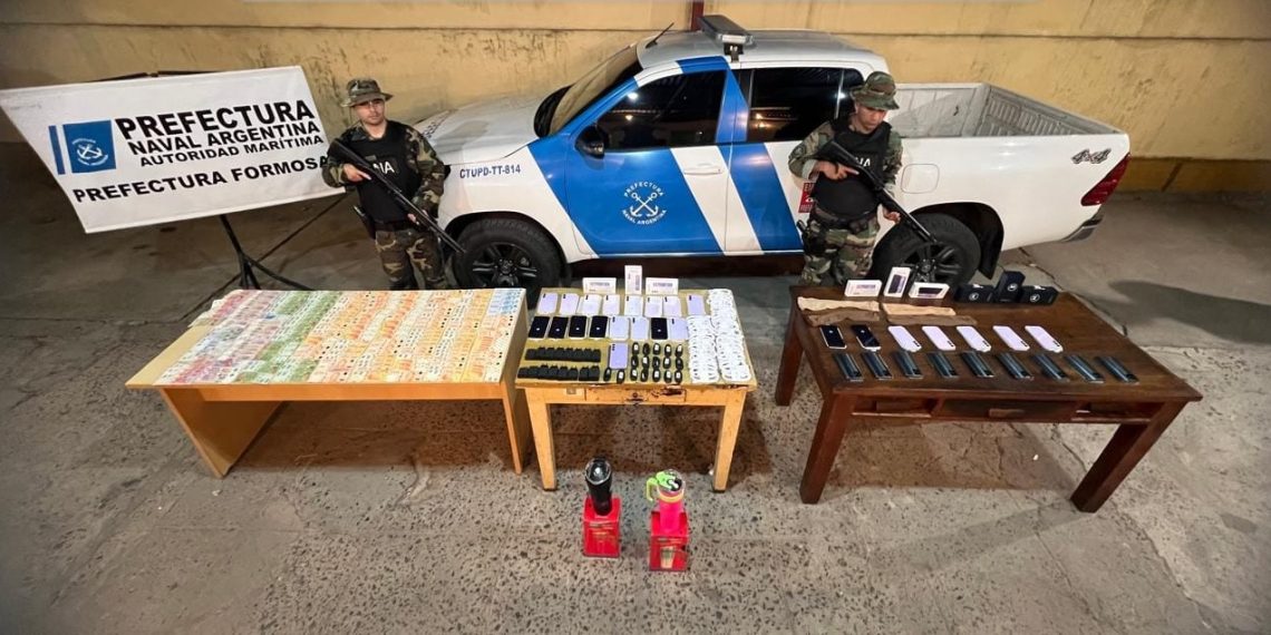 Prefectura decomisó celulares de alta gama por 13 millones de pesos