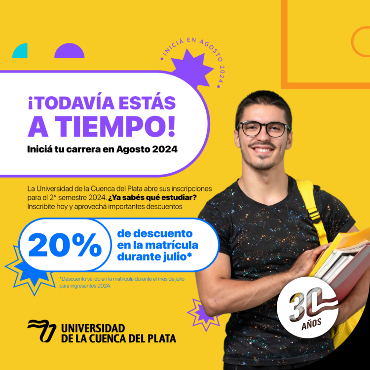 Con importantes descuentos la UCP continúa con sus inscripciones en carreras de grado y posgrado