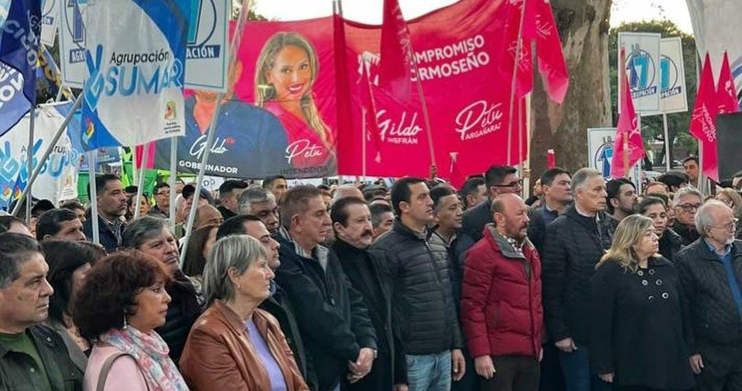 La Agrupación Compromiso Formoseño acompañó al gobernador Insfrán durante el homenaje a Perón