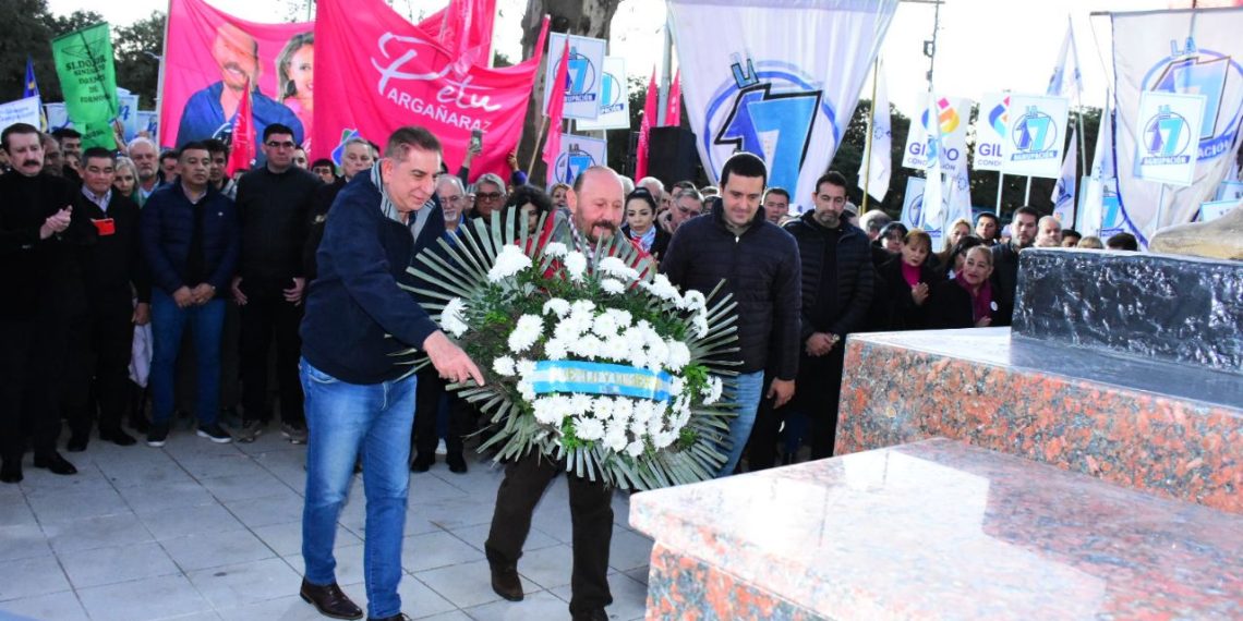 El Gobernador Insfrán encabezó el homenaje al General Perón a 50 años de su fallecimiento