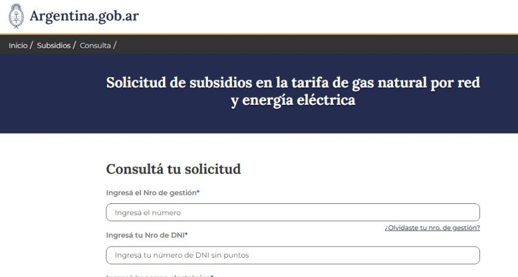 Cómo saber si Nación aceptó tu solicitud de subsidio energético