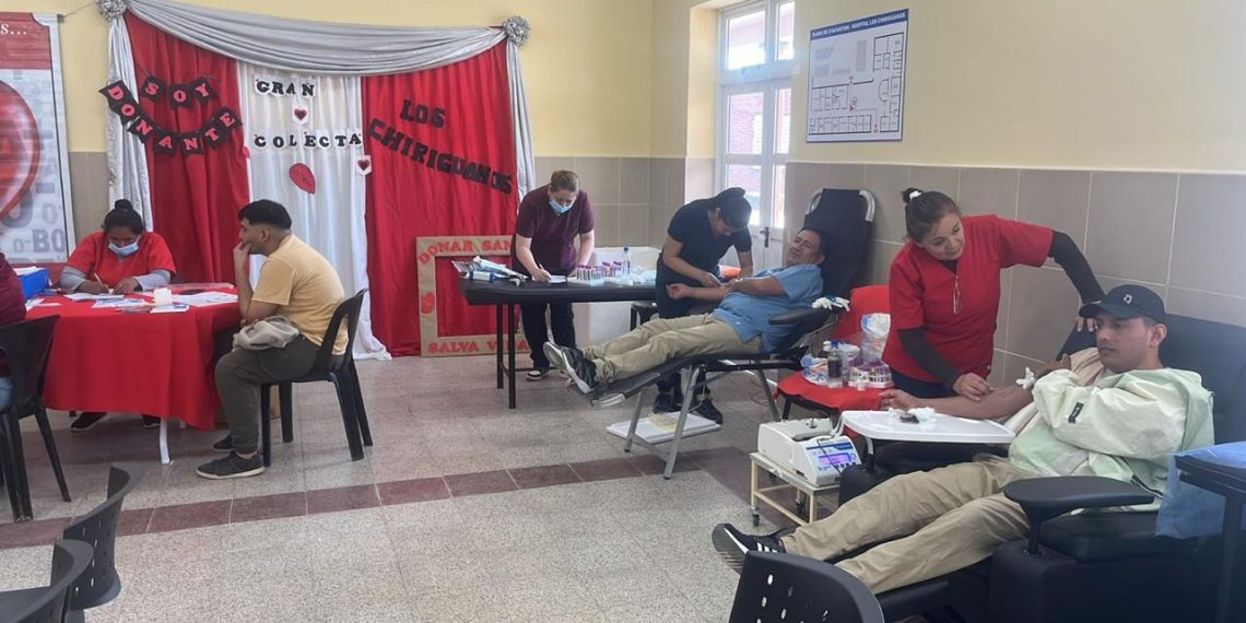 Una importante colecta de sangre realizaron en el Hospital de Los Chiriguanos