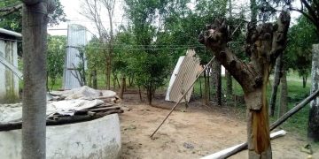 Fuerte temporal de lluvia y viento en Siete Palmas