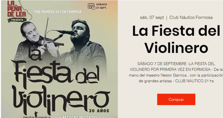 Néstor Garnica llega a Formosa para presentar su show en «La Fiesta del Violinero»