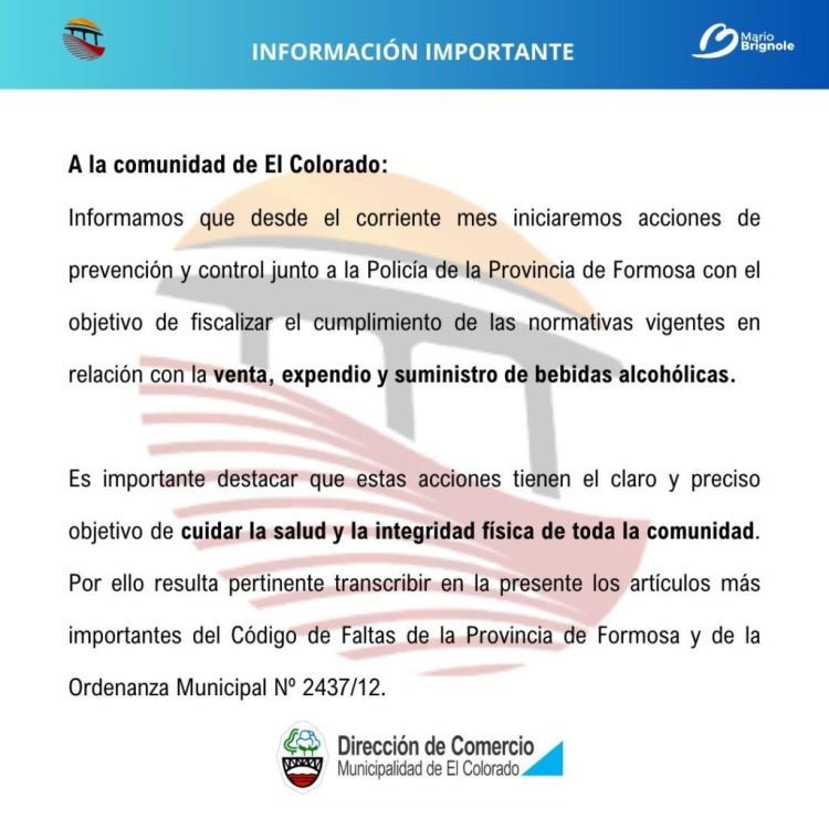 Intensifican controles en el expendio de bebidas alcohólicas a menores y horarios no permitidos