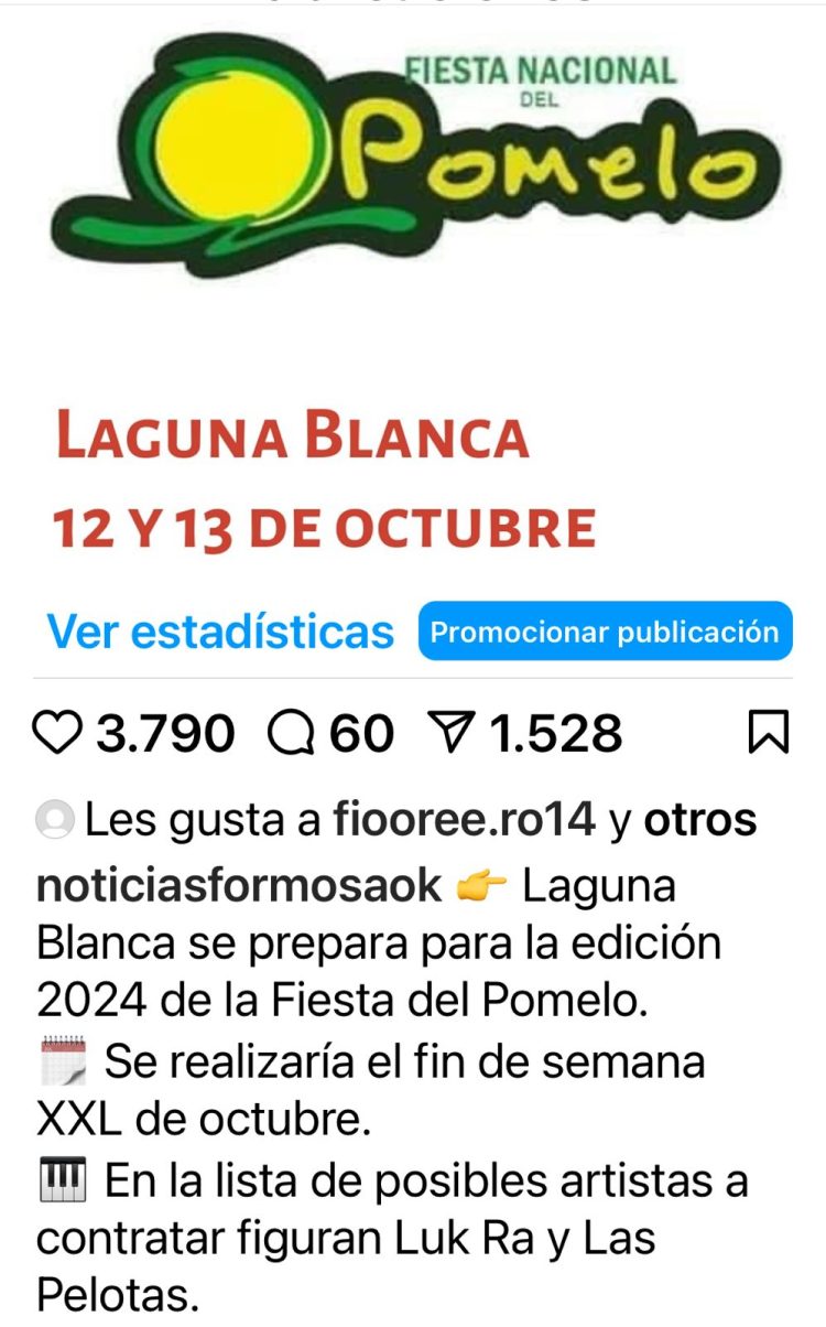 Luck RA y Las Pelotas, las atracciones artísticas de la Fiesta del Pomelo 2024