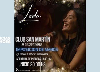 Leda viene a Formosa y anunciaron que realizará imposición de manos