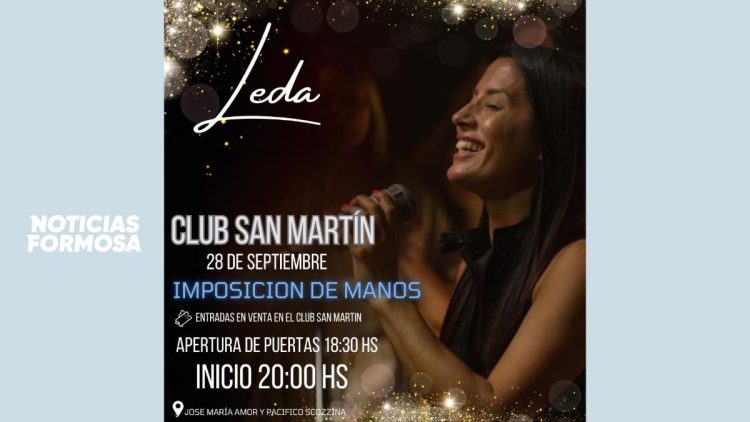 Leda viene a Formosa y anunciaron que realizará imposición de manos