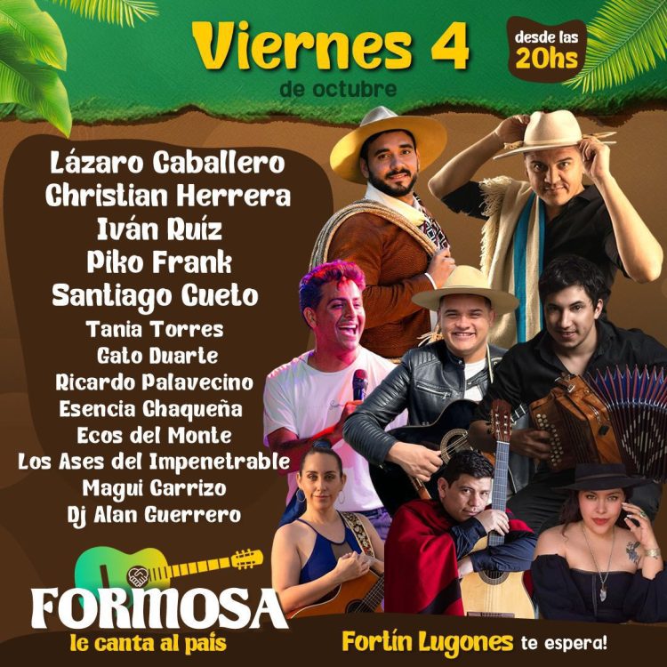 “Formosa le canta al país”, desde Fortín Lugones