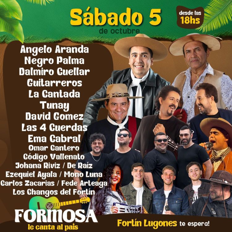 “Formosa le canta al país”, desde Fortín Lugones