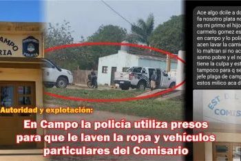 Comisario usaba a un preso para lavar ropa y vehículos particulares del comisario: lo pasaron a disponibilidad