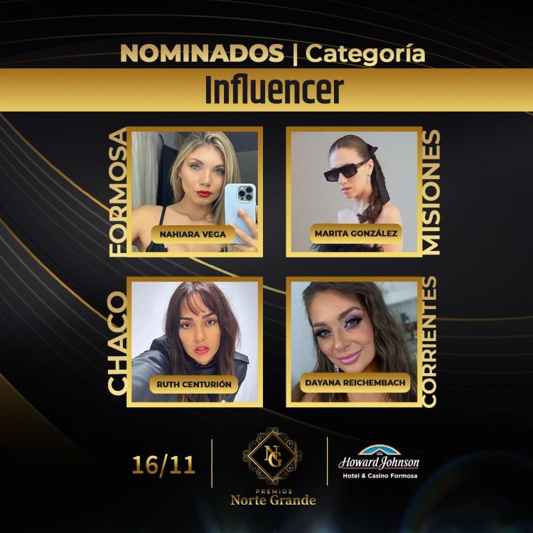 Todos los nominados de los “Premios Norte Grande”, la distinción formoseña a la moda, artistas, influencer, medios y locutores