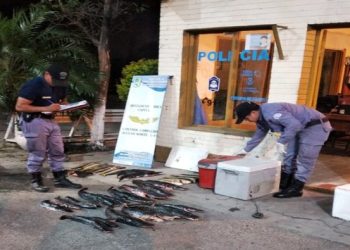 Veda por sequía: Secuestraron elementos de pesca y pescados en el acceso norte a la ciudad