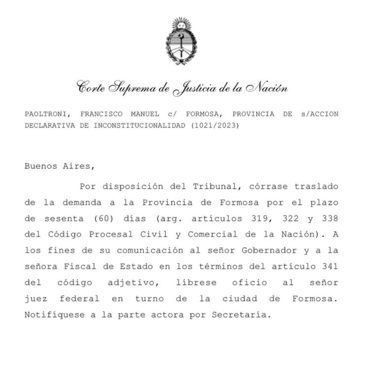 “Estamos cerca de terminar con las reelecciones indefinidas” dijo Paoltroni