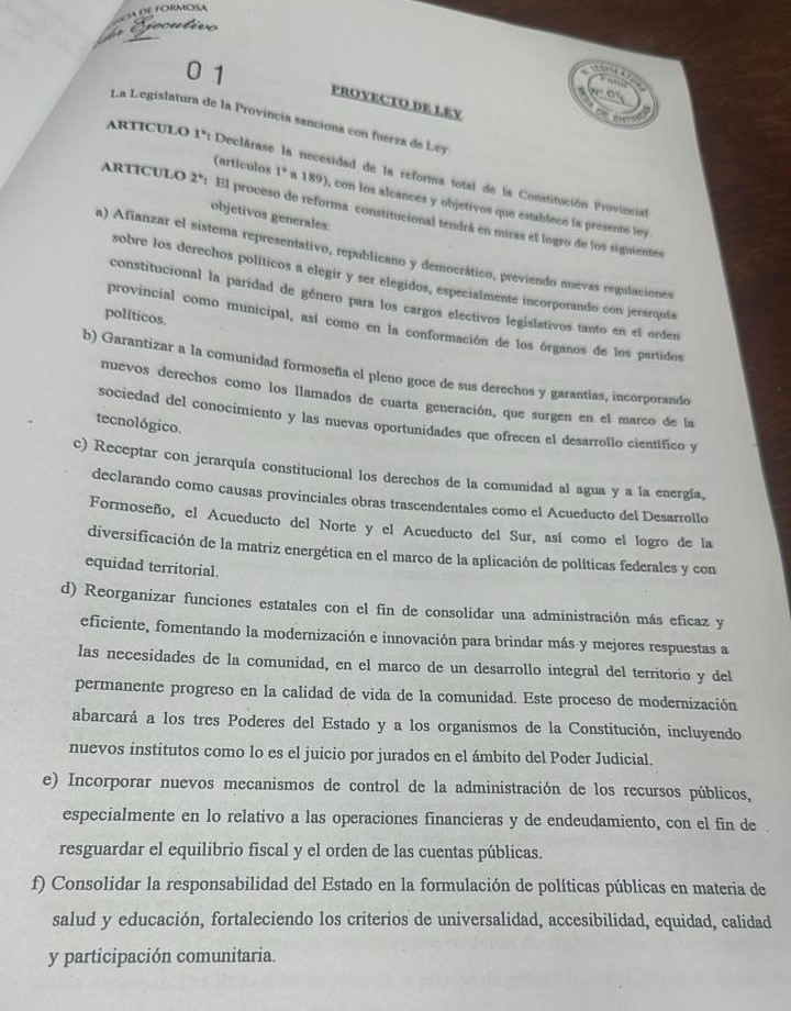 Diputados tratará reforma de la Constitución provincial, habrá  otro llamado a elecciones