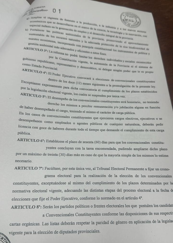 Diputados tratará reforma de la Constitución provincial, habrá  otro llamado a elecciones