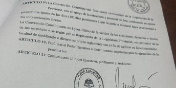 Diputados tratará reforma de la Constitución provincial, habrá  otro llamado a elecciones