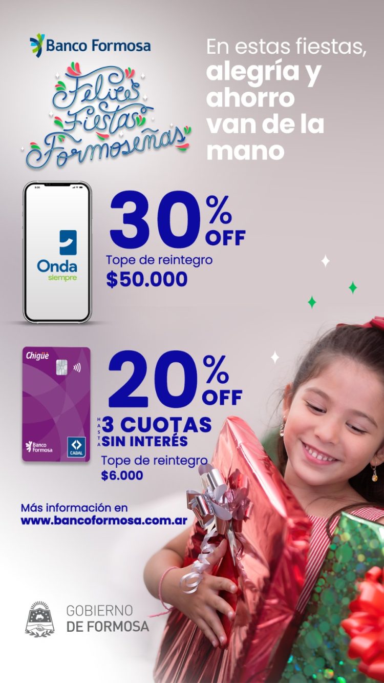 Banco Formosa y el Gobierno provincial buscan impulsar el consumo con el acuerdo «Felices Fiestas Formoseñas»